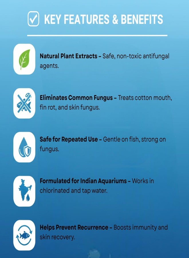 سلسلة فيش سيف المضادة للفطريات | علاج فطري طبيعي | لجميع أسماك الزينة (30 مل) - Image 3